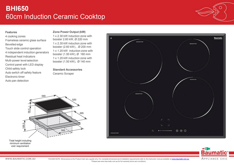 Baumatic 60cm Induction Package No. 3