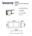 Innova Ascent BLMS69 Twin Paper Towel Holder/Dispenser - Special Order