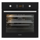 Baumatic Bo7C European Made Black Glass Electric Oven - 10Amp Plug Connection Oven