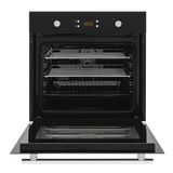 Baumatic Bo7C European Made Black Glass Electric Oven - 10Amp Plug Connection Oven
