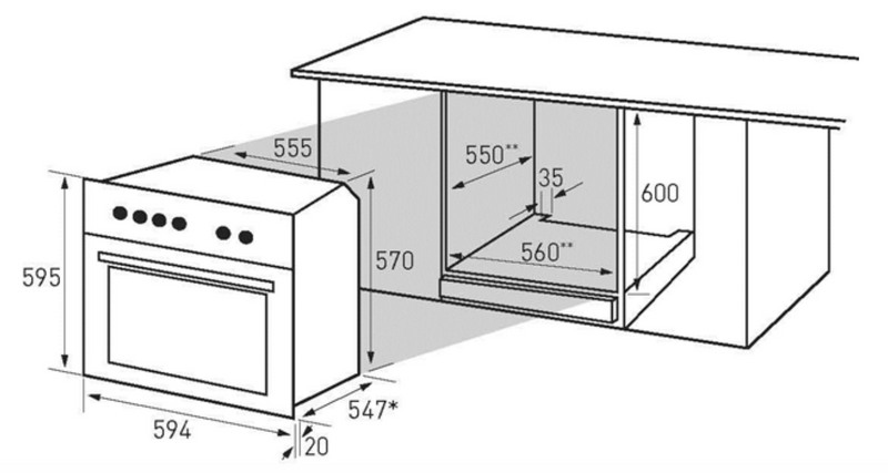 Baumatic 60cm Induction Package No. 1