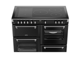 Belling BRDX110INDBL Richmond Deluxe 110cm 5 Zone Induction Range Cooker - Black