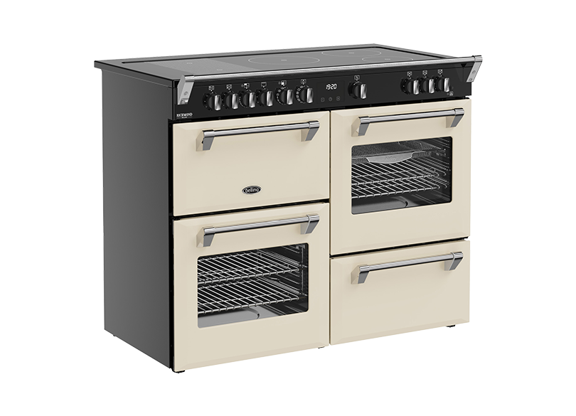 Belling BRDX110INDCR Richmond Deluxe 110cm 5 Zone Induction Range Cooker - Cream