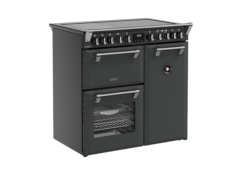 Belling BRDX90INDAN Richmond Deluxe 90cm 5 Zone Induction Range Cooker - Anthracite