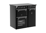 Belling BRDX90INDBL Richmond Deluxe 90cm 5 Zone Induction Range Cooker - Black