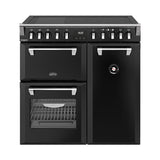 Belling BRDX90INDBL Richmond Deluxe 90cm 5 Zone Induction Range Cooker - Black