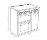 Belling BRDX90INDAN Richmond Deluxe 90cm 5 Zone Induction Range Cooker - Anthracite