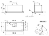 Blanco Brsh90X 90Cm Slide Out Rangehood