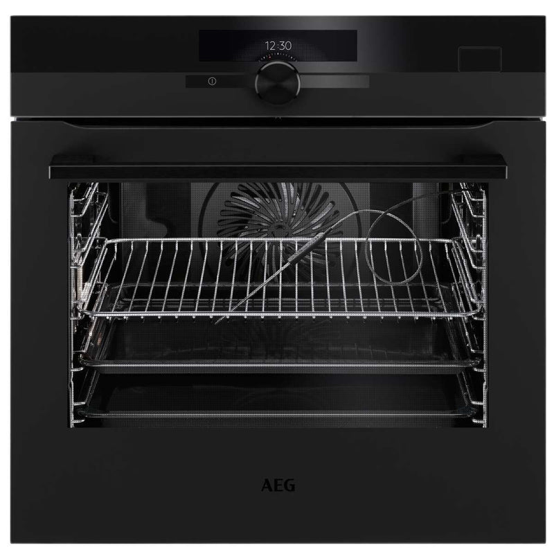 AEG BSK97733PT 60cm Pyrolytic Built-In Oven with STEAMCRISP, Matte Black - AEG Clearance and Cosmetic Seconds Discount