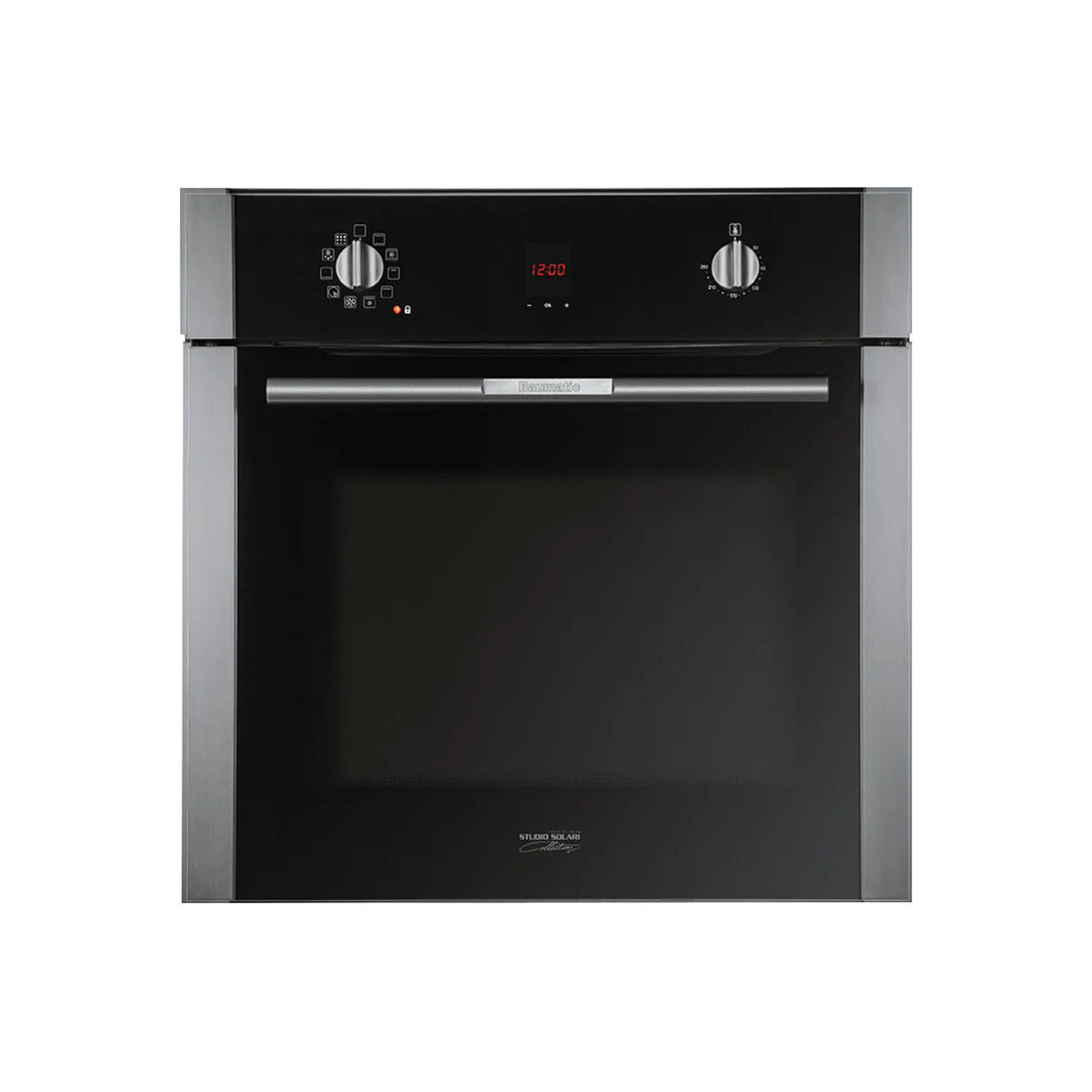 Baumatic BSPO610 Studio Solari Black Glass Pyrolytic Cleaning Electric Oven - SALE