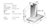 Blanco Bwc90X 90Cm Stainless Steel Canopy Rangehoods