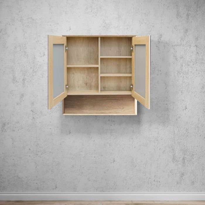 Otti BYSV750N Byron 750mm Wood Grain Oak Shaving Cabinet