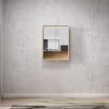 Otti BYSV600N Byron 600mm Wood Grain Oak Shaving Cabinet