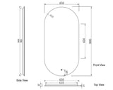 Otti LED-OV9045 LED Noosa 900x450mm Tuffi Mirror