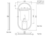Otti LED-OV9045 LED Noosa 900x450mm Tuffi Mirror