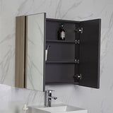 Bella Pencil Edge Mirror Shaving Cabinet Max Oak / 600mm Mirrors & Cabinets