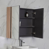 Bella Pencil Edge Mirror Shaving Cabinet Mia Oak / 600mm Mirrors & Cabinets