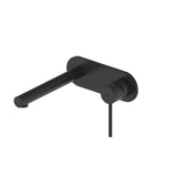 Greens Maci Wall Basin Mixer with Plate, Matte Black, 212025217
