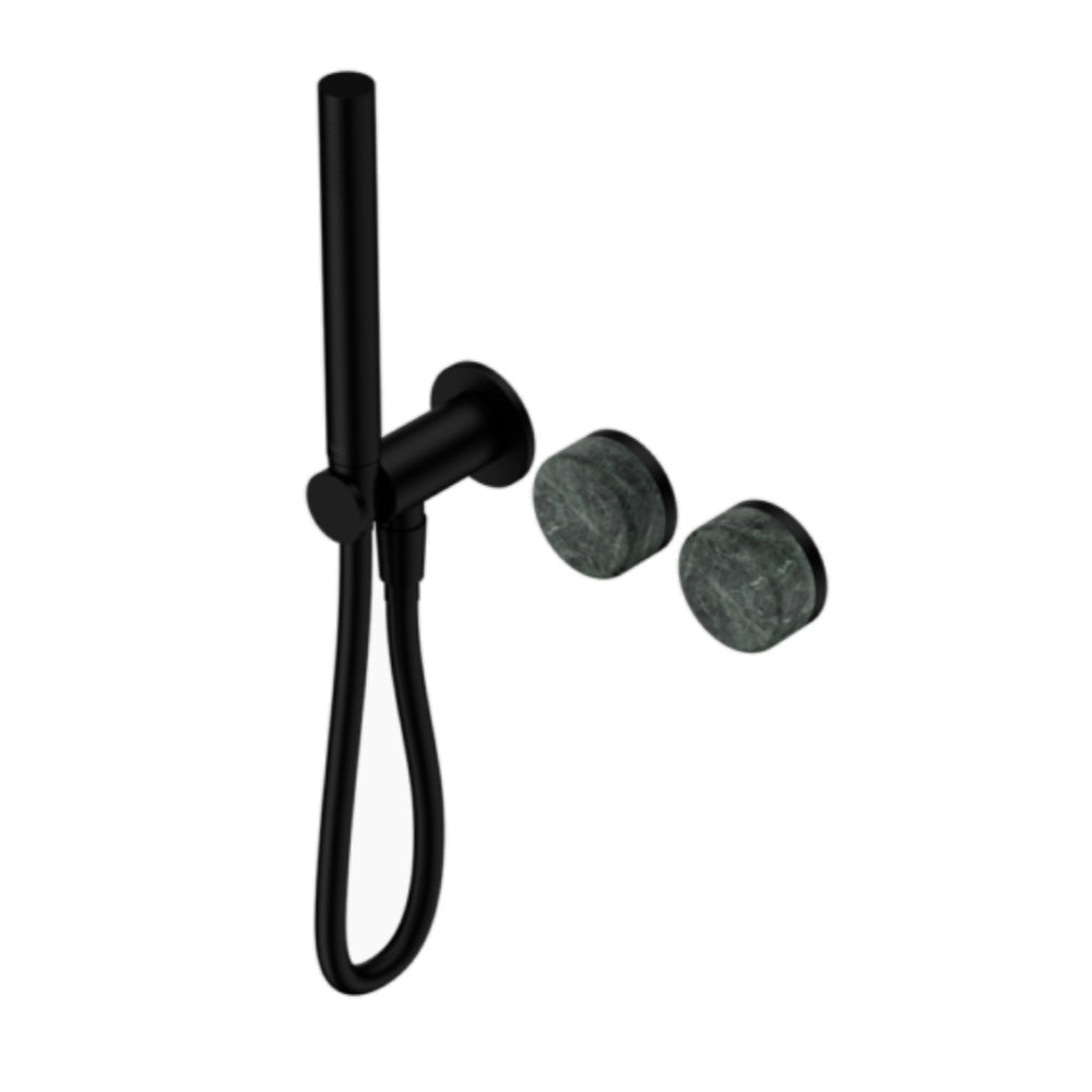 Nero Serenity Progressive Shower System w/ Verde Alpi Handle And Slim Shower Matte Black 24E020MB