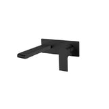 Nero Bianca Wall Basin/Bath Mixer 230mm Matte Black NR321510BMB