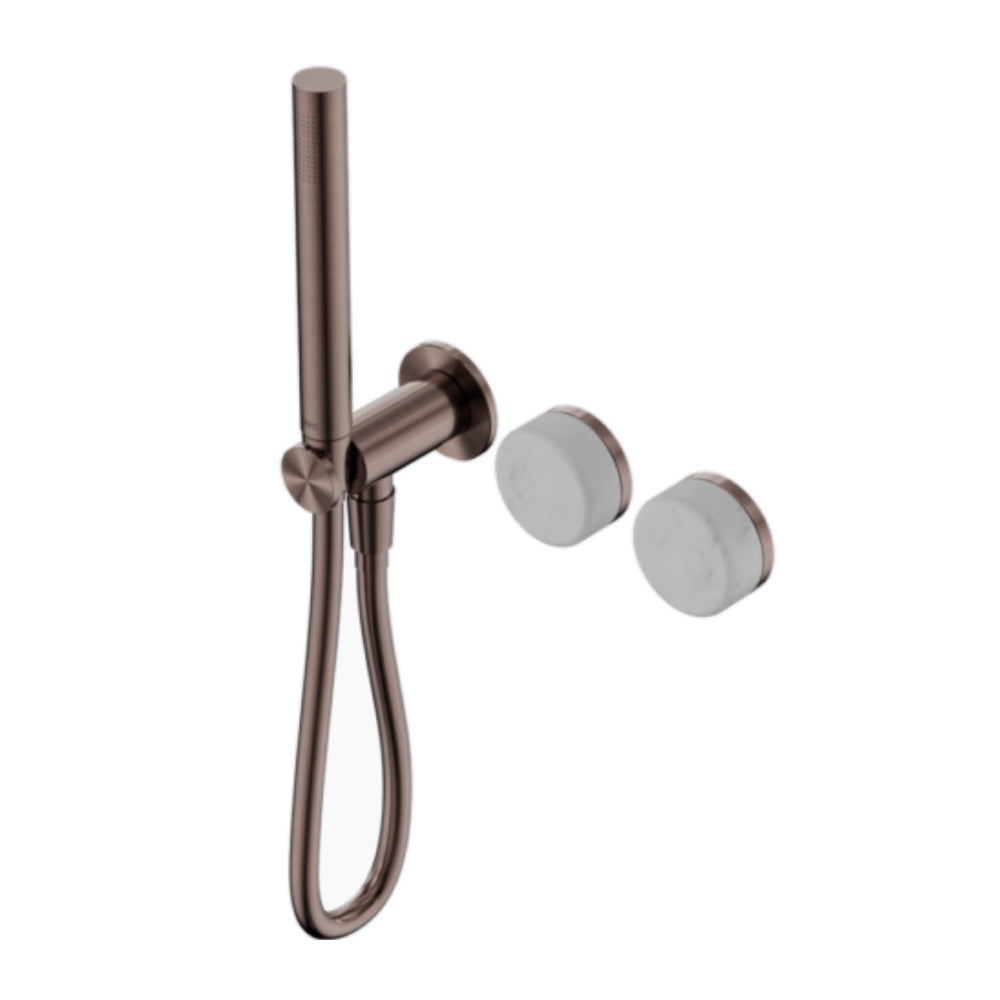 Nero Serenity Progressive Shower System w/ Carrara Handle And Slim Shower Brushed Bronze 24E019BZ