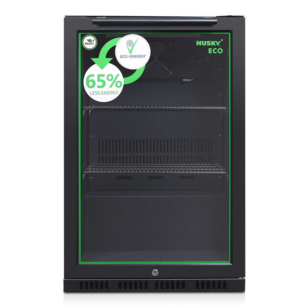 Husky 90L Single Door Homebar Drinks Chiller in Black C1HECO840BKAU
