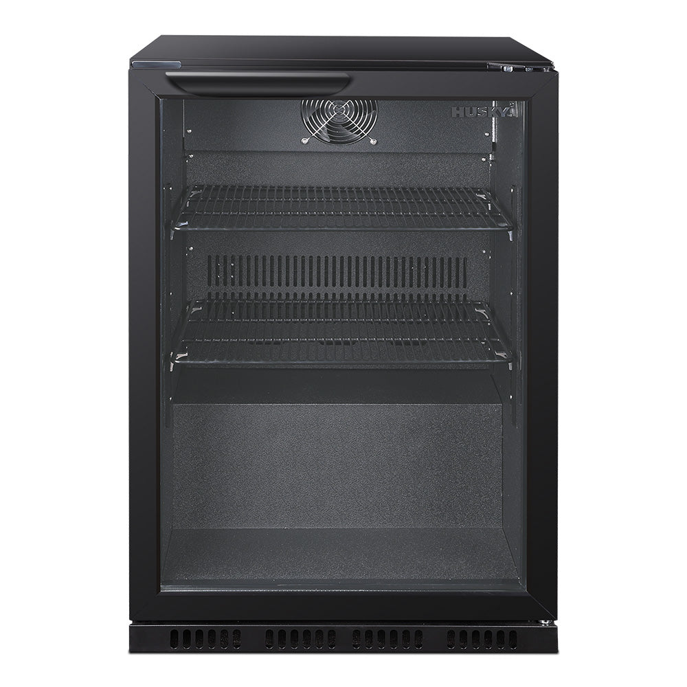 Husky 122L Single Door Homebar Drinks Chiller in Black C1HHMBBKAU