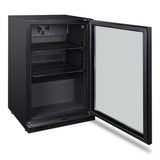 Husky 122L Single Door Homebar Drinks Chiller in Black C1HHMBBKAU