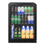 Husky 90L Single Door Homebar Drinks Chiller in Black C1HECO840BKAU