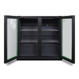 Husky 173L Eco Double Door Back Bar Drinks Chiller in Black C2HECO840BKAU