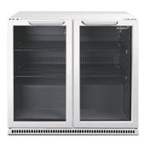 Husky 203L Double Door Homebar Drinks Chiller in White C2HHMBWHAU