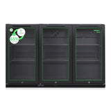 Husky 280L Eco Triple Door Back Bar Drinks Chiller in Black C3HECO840BKAU