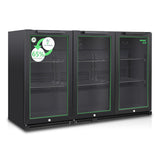 Husky 280L Eco Triple Door Back Bar Drinks Chiller in Black C3HECO840BKAU