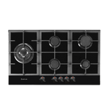 Artusi CAGH9000B 90cm Black Finish Gas Cooktop