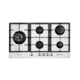 Artusi CAGH9000W 90cm Gas Cooktop, White Glass