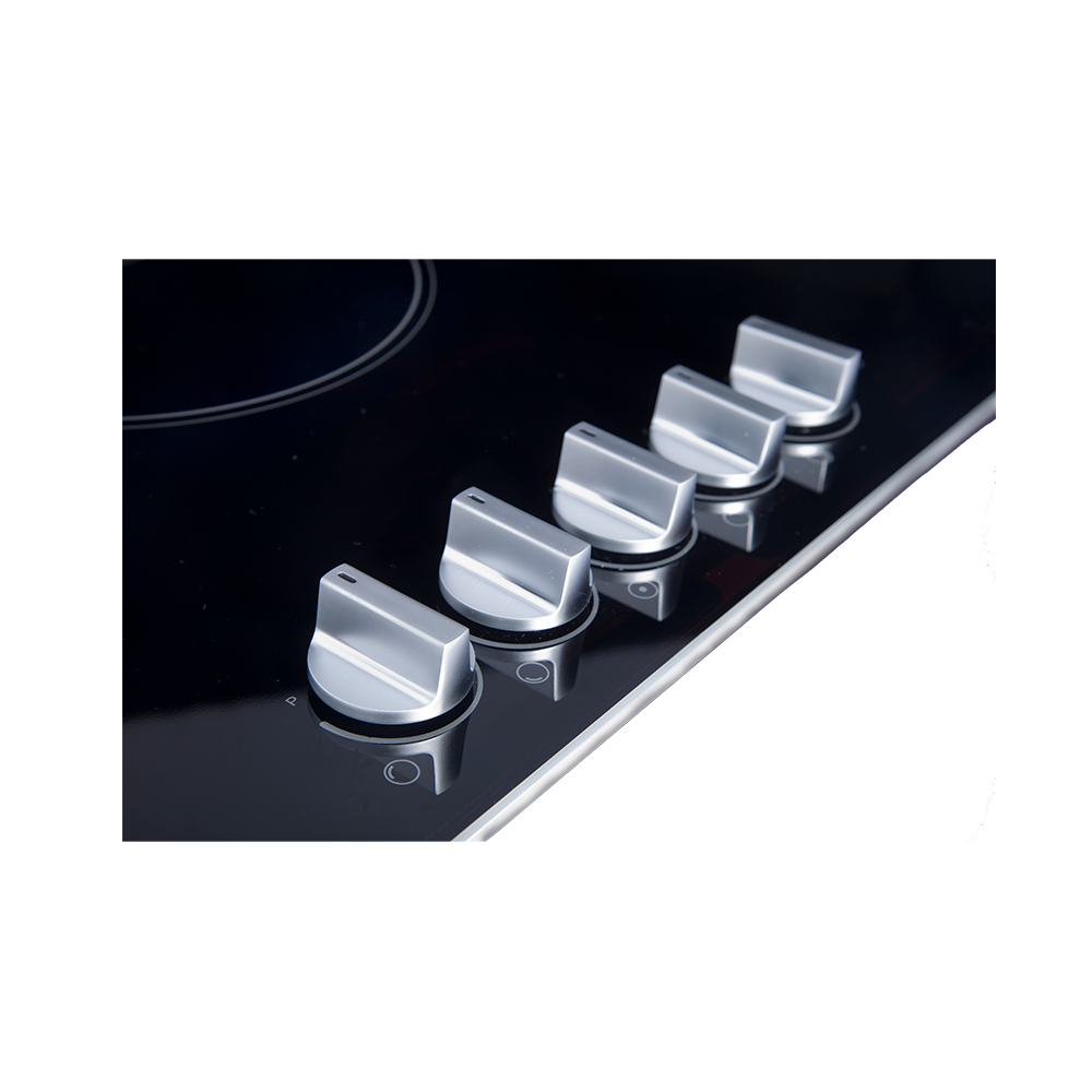 Artusi CAID905K 90cm Induction Cooktop with Knob Controls, Black Glass