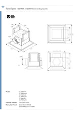 Schweigen CC-PARA2SP Modular Ceiling Cassette Rangehood x2 with 1600M3/Hr Motor, Stainless Steel