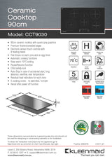 Kleenmaid CCT9030 90cm Ceramic Cooktop