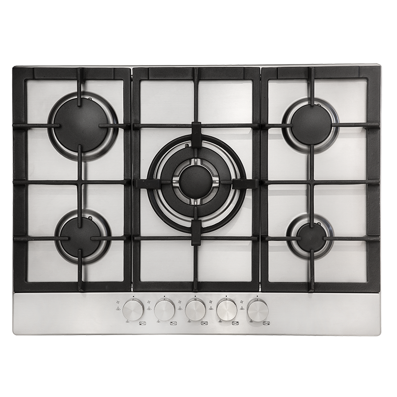 Baumatic CD7SG1 70cm Stainless Steel 5 Burner Gas Cooktop