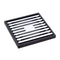 Fienza CHG1085MBKCP Square Slim Grate Floor Waste, 88mm Outlet, Matte Black and Chrome - Special Order