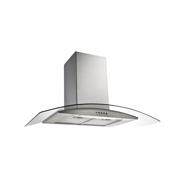 Emilia Ck90Cgfp 90Cm Curved Glass Canopy Range Hood Rangehoods
