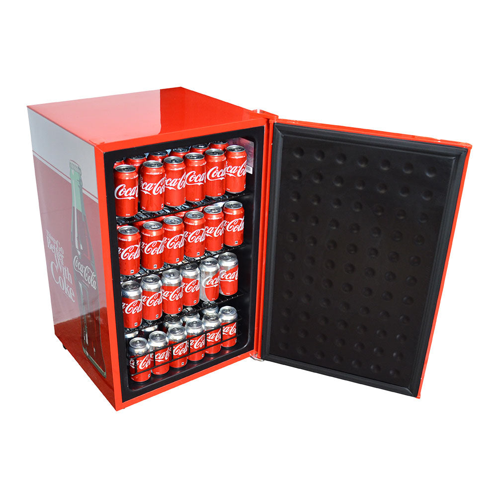 Husky 130L Solid Door Coca-Cola Branded Bar Fridge CKK130-167-AU-HU.1