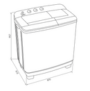 Classic 8kg Top Load Twin Tub Washing Machine - Special Order