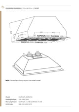 Schweigen CLUM215SE 150cm Non Silent BBQ Undermount Single Motor Rangehood, 3200m3/hr, Stainless Steel