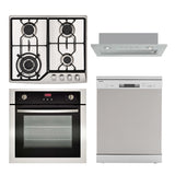 Trade Bundle TR02, 60cm Electric Oven, Gas Cooktop, Undermount Hood and Dishwasher