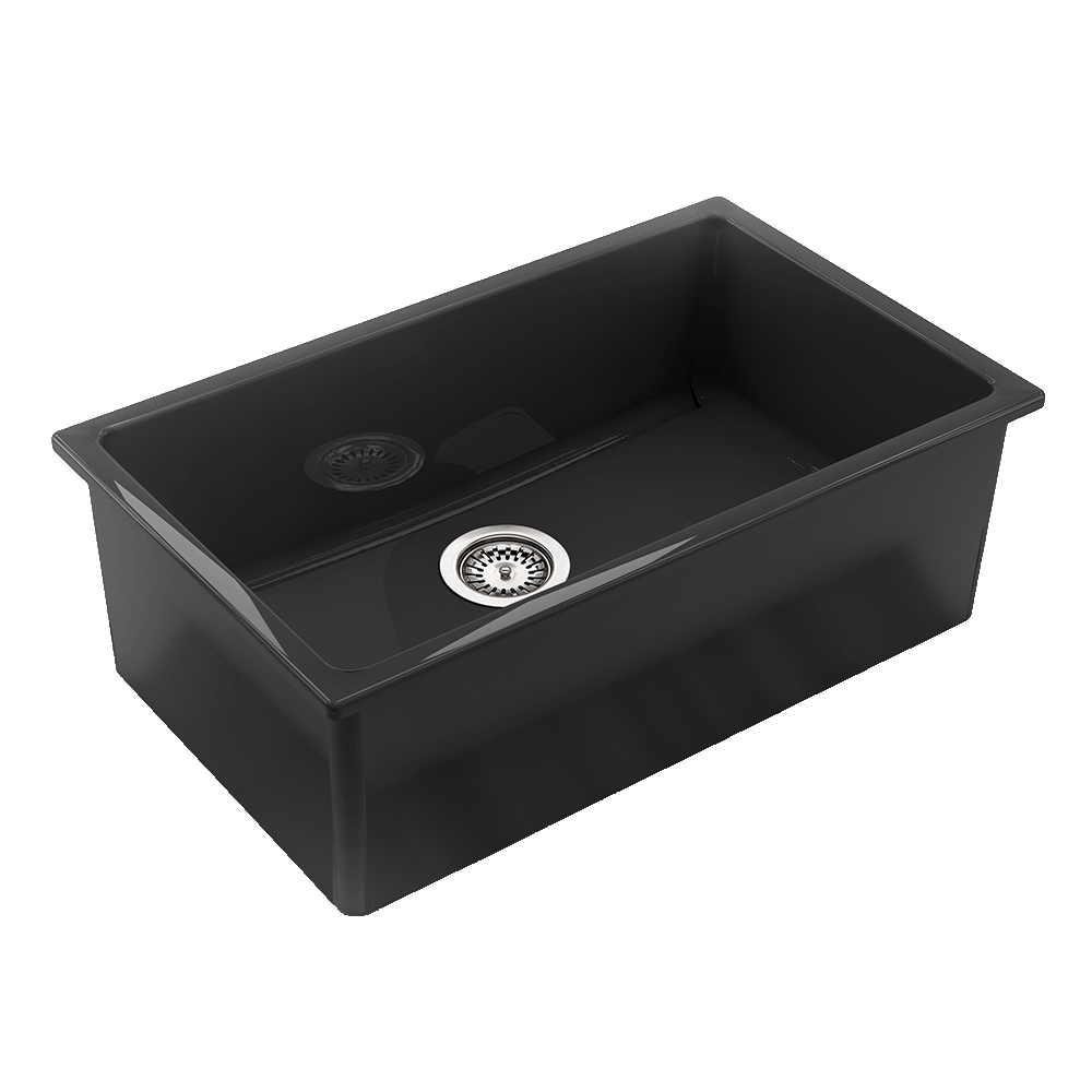 Abey Constance IV Sink, 760X1460mm, Black, CONSTANCE-4B