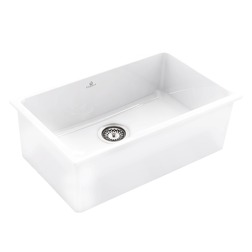 Abey Constance IV Sink, 760X1460mm, White, CONSTANCE-4W
