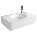 Fienza CSB11-47NO Encanto 470 Cast Stone Wall Basin, No Tap Hole, No Overflow