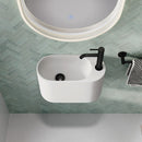 Fienza CSB311-1 Ari Cast Stone Wall Basin, One Tap Hole - Special Order