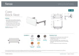 Fienza 200992B Care Back Rest, Matte Black
